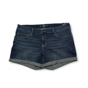 Hollister NWT Low Rise Advanced Stretch Denim Shorts Size 15 Waist 32”